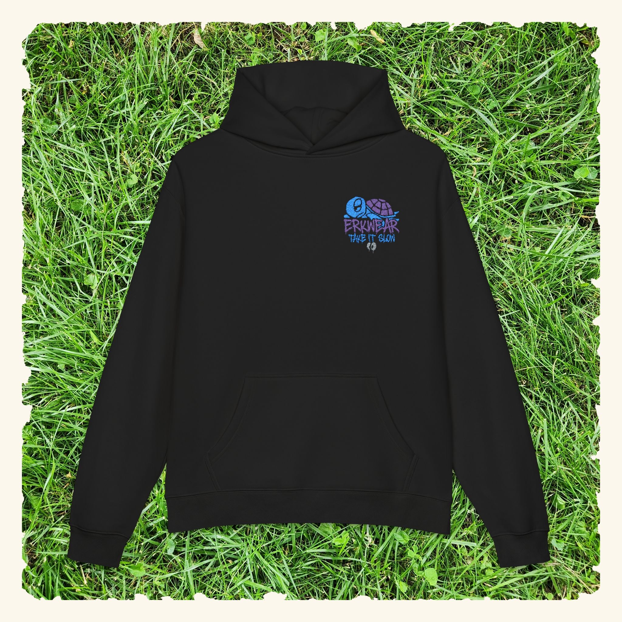 Take It Slow - Blurpleberry - Campfire Hoodie - Black