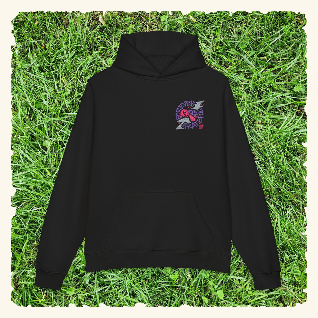 Forever Grateful Wildberry - Campfire Hoodie - Black