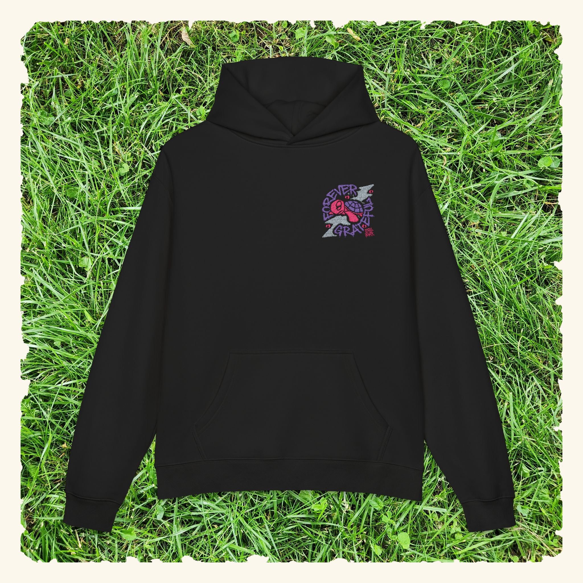 Forever Grateful Wildberry - Campfire Hoodie - Black