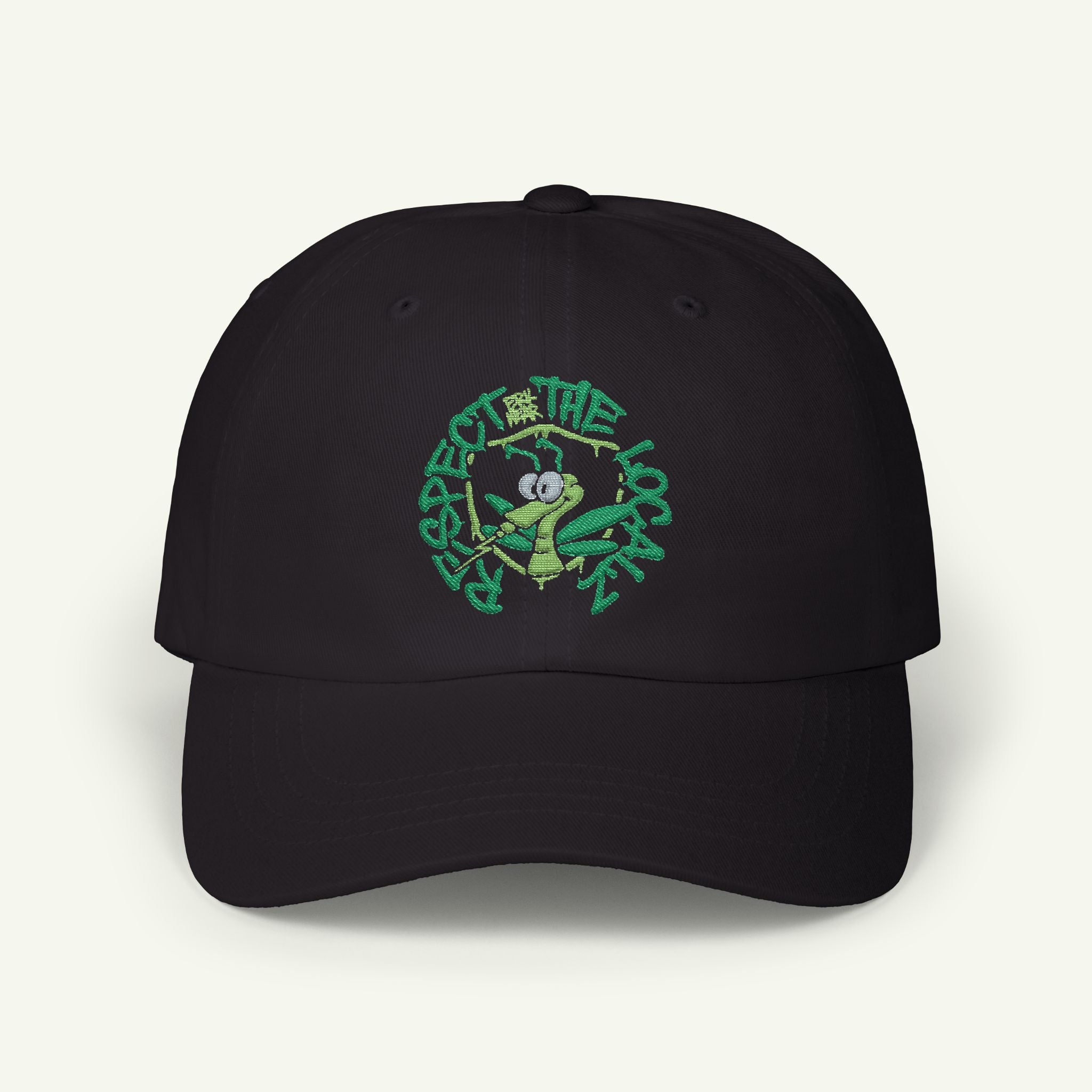 Respect The Localz - Embroidered - Classic Dad Hat - Evergreen/Black