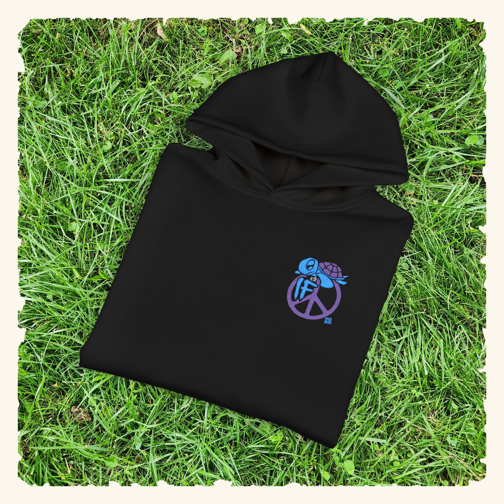 If Peace Blurpleberry - Campfire Hoodie - Black