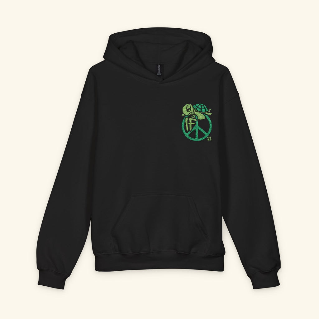 If Peace Evergreen - Junior Trailblazer Hoodie - Black