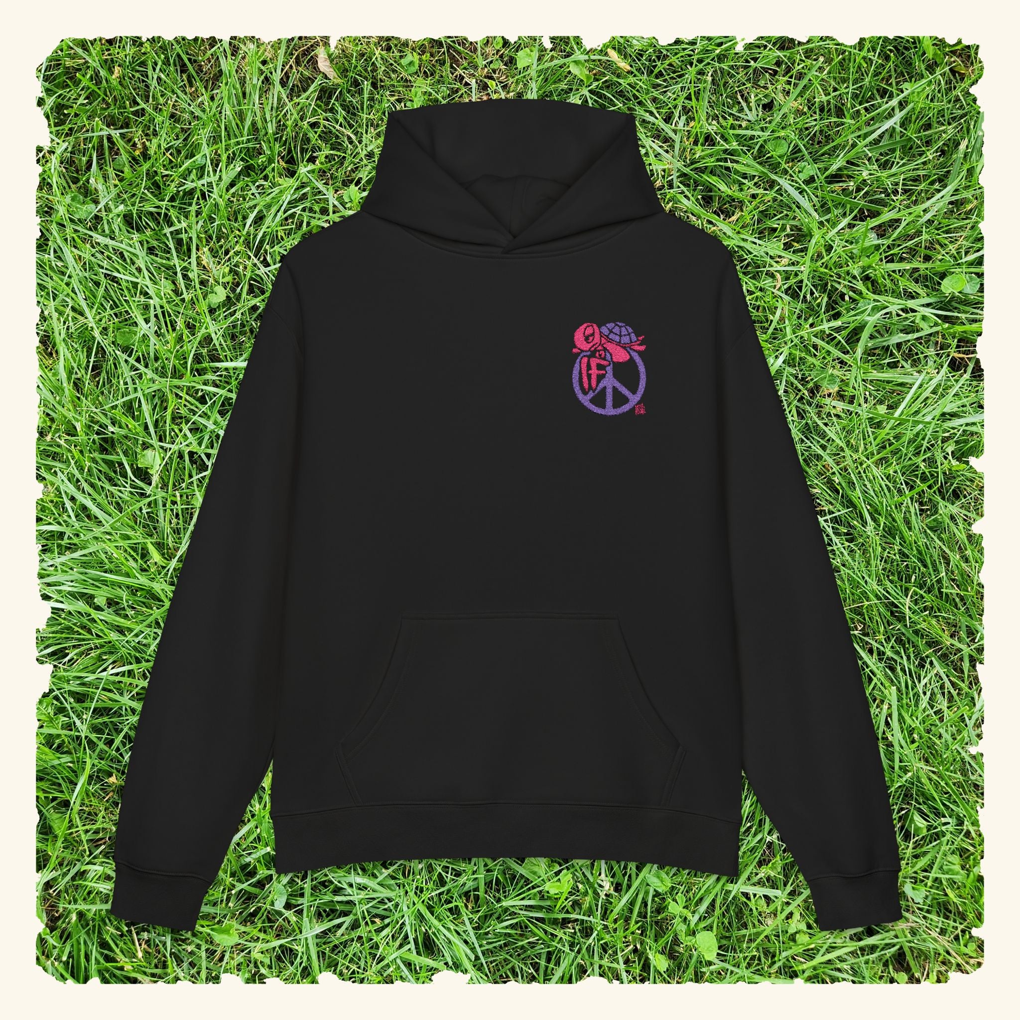 If Peace Wildberry - Campfire Hoodie - Black