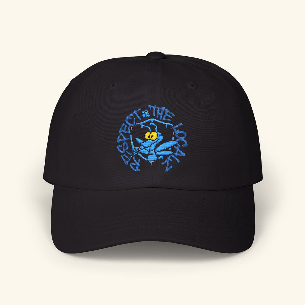 Respect The Localz Ocean - Classic Dad Hat - Black