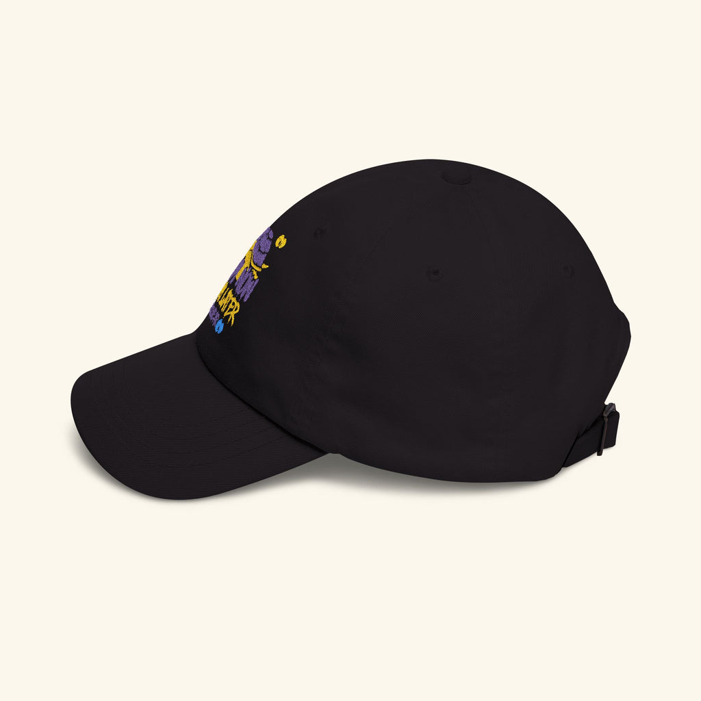 Enjoy Now - Worry Later Slowglow - Classic Dad Hat - Black