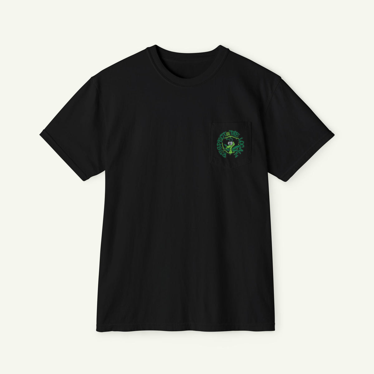 Respect The Localz - Pocket T-Shirt - Evergreen/Black