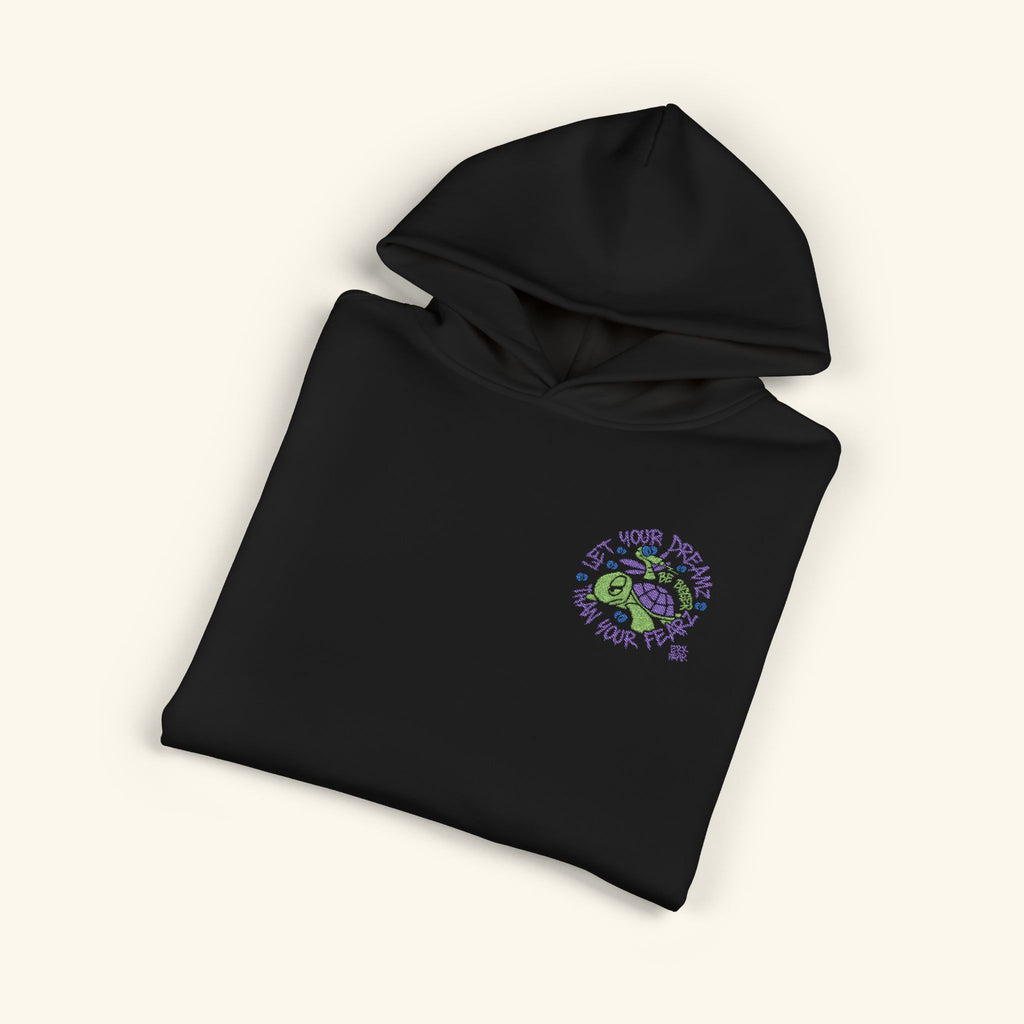 Let Your Dreamz Be Bigger Than Your Fearz Turtleberry - Campfire Hoodie - Black