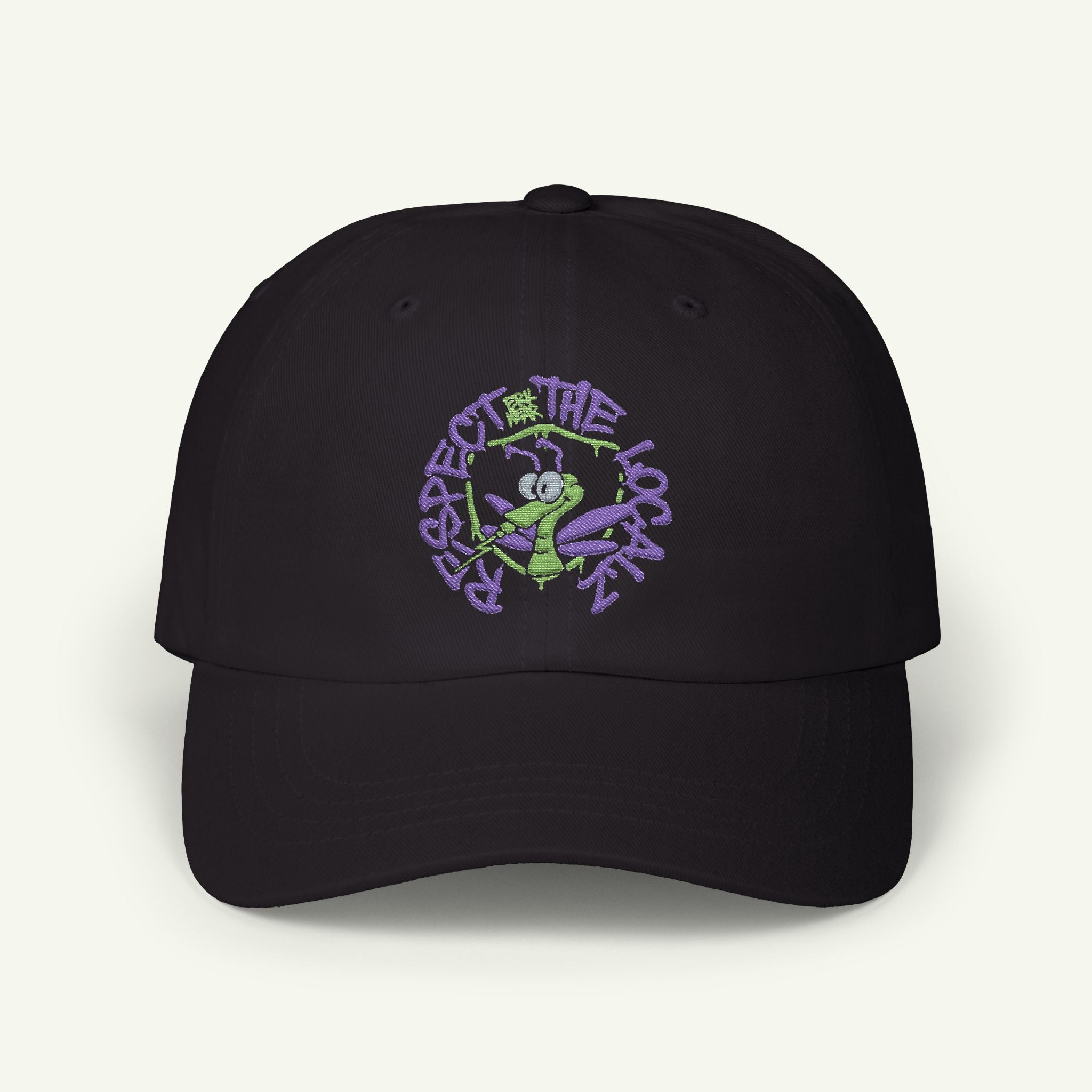 Respect The Localz - Embroidered - Classic Dad Hat - Turtleberry/Black