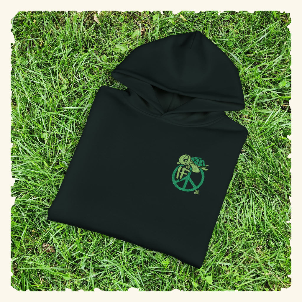 If Peace Evergreen - Campfire Hoodie - Pine Green