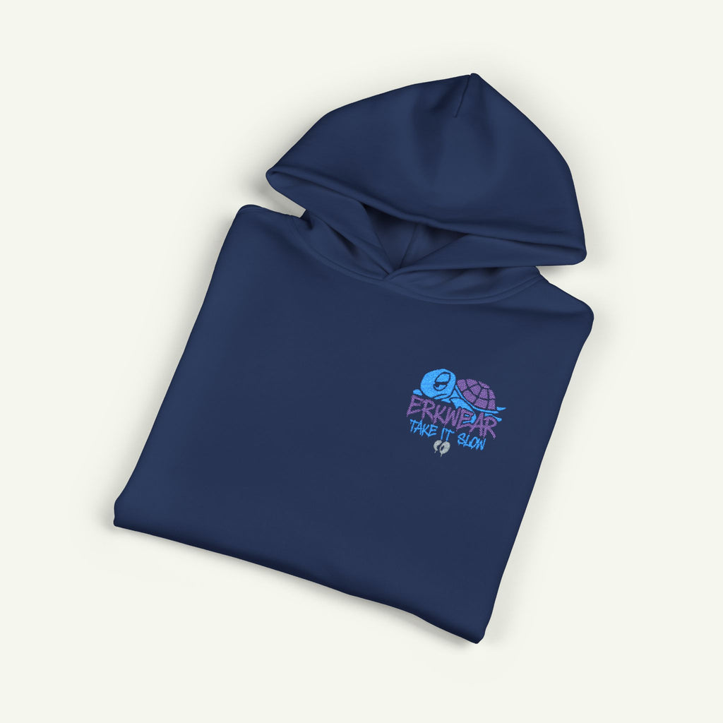 Take It Slow - Embroidered - Campfire Hoodie - Blurpleberry/Cobalt