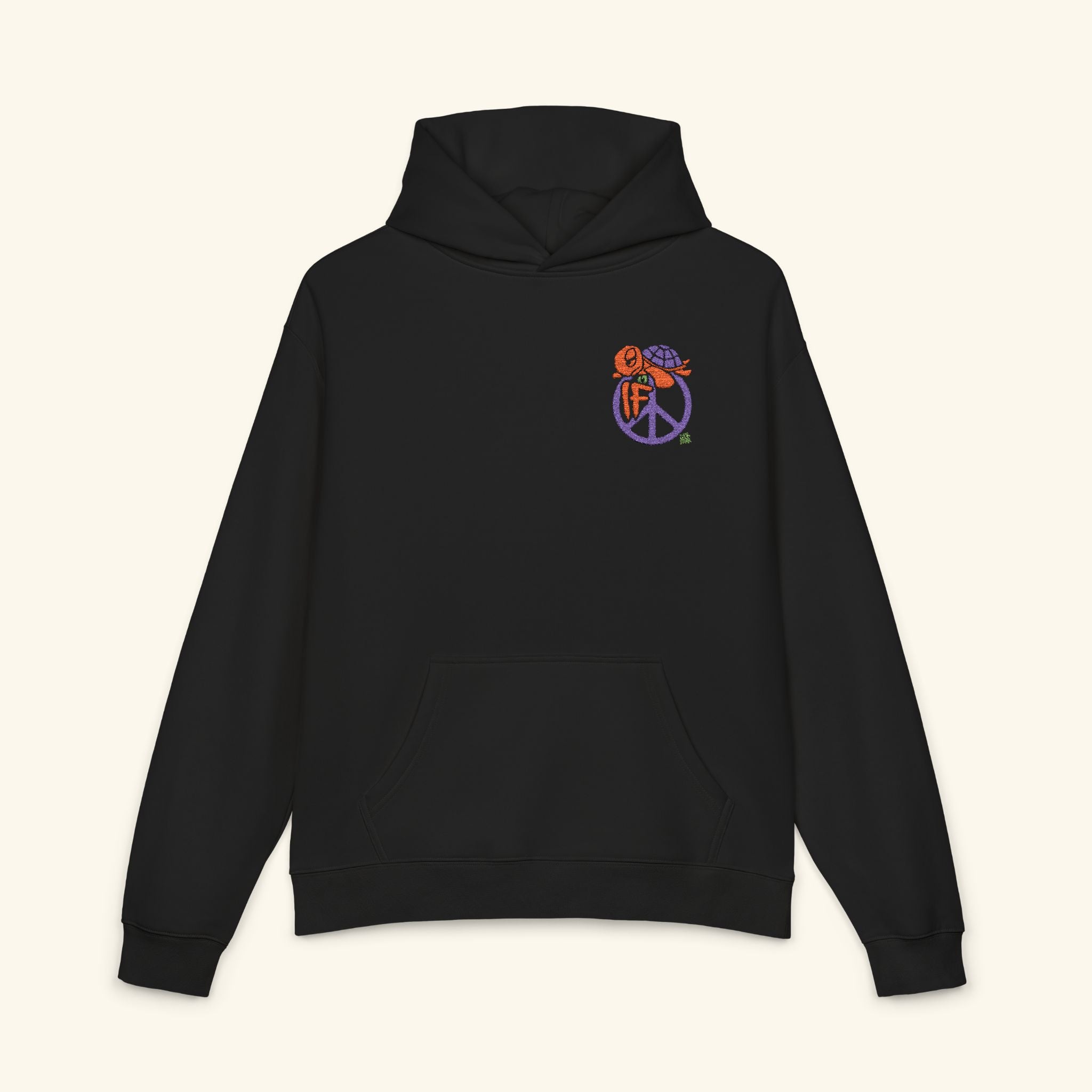 If Peace Pumpkinbog - Campfire Hoodie - Black