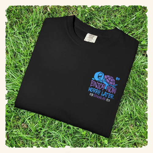 Enjoy Now - Worry Later Blurpleberry - Classic T-shirt - Black