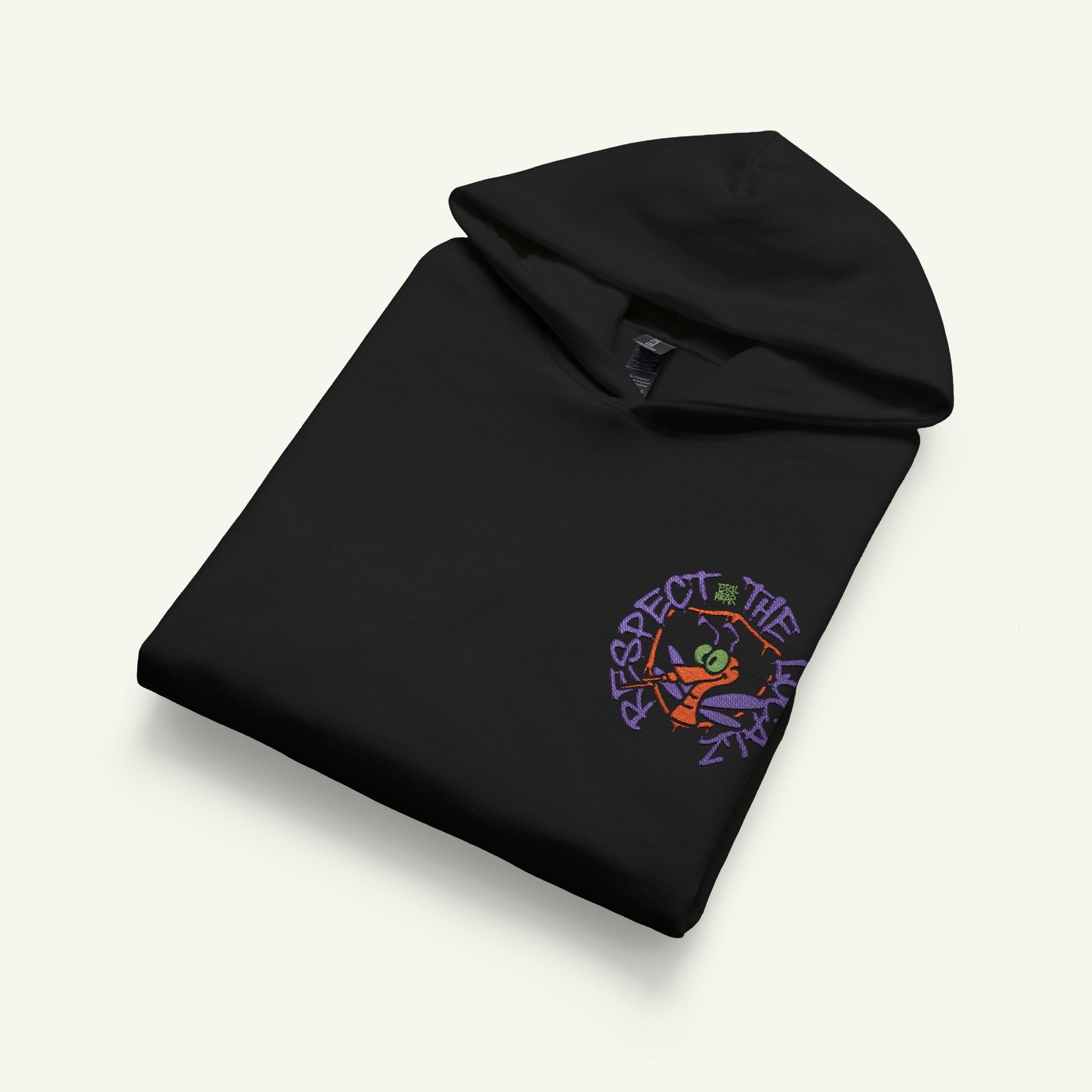 Respect The Localz - Embroidered - Junior Trailblazer Hoodie - Pumpkinbog/Black