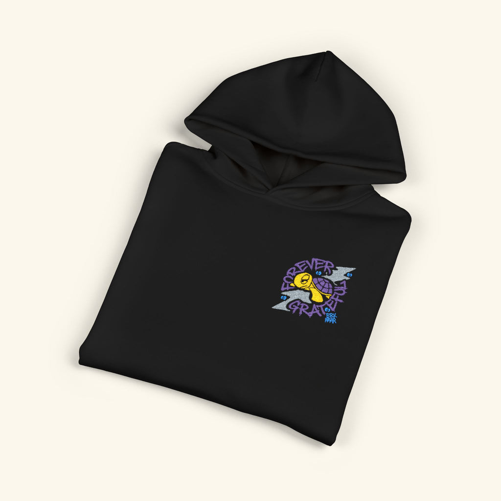 Forever Grateful Slowglow - Campfire Hoodie - Black