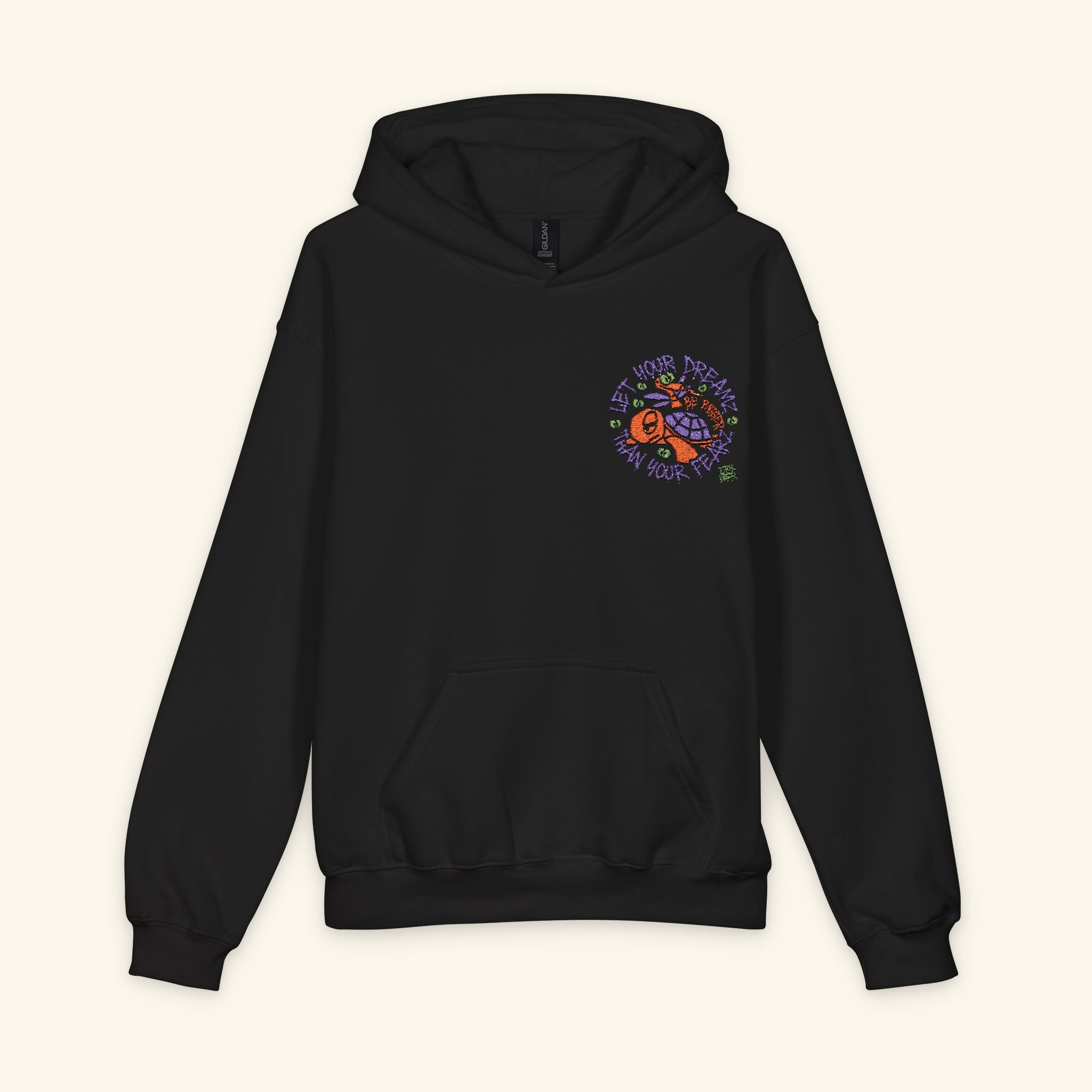 Let Your Dreamz Be Bigger Than Your Fearz Pumpkinbog - Junior Trailblazer Hoodie - Black