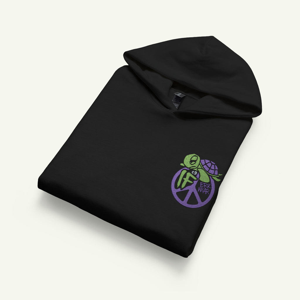 If. - Embroidered - Junior Trailblazer Hoodie - Turtleberry/Black