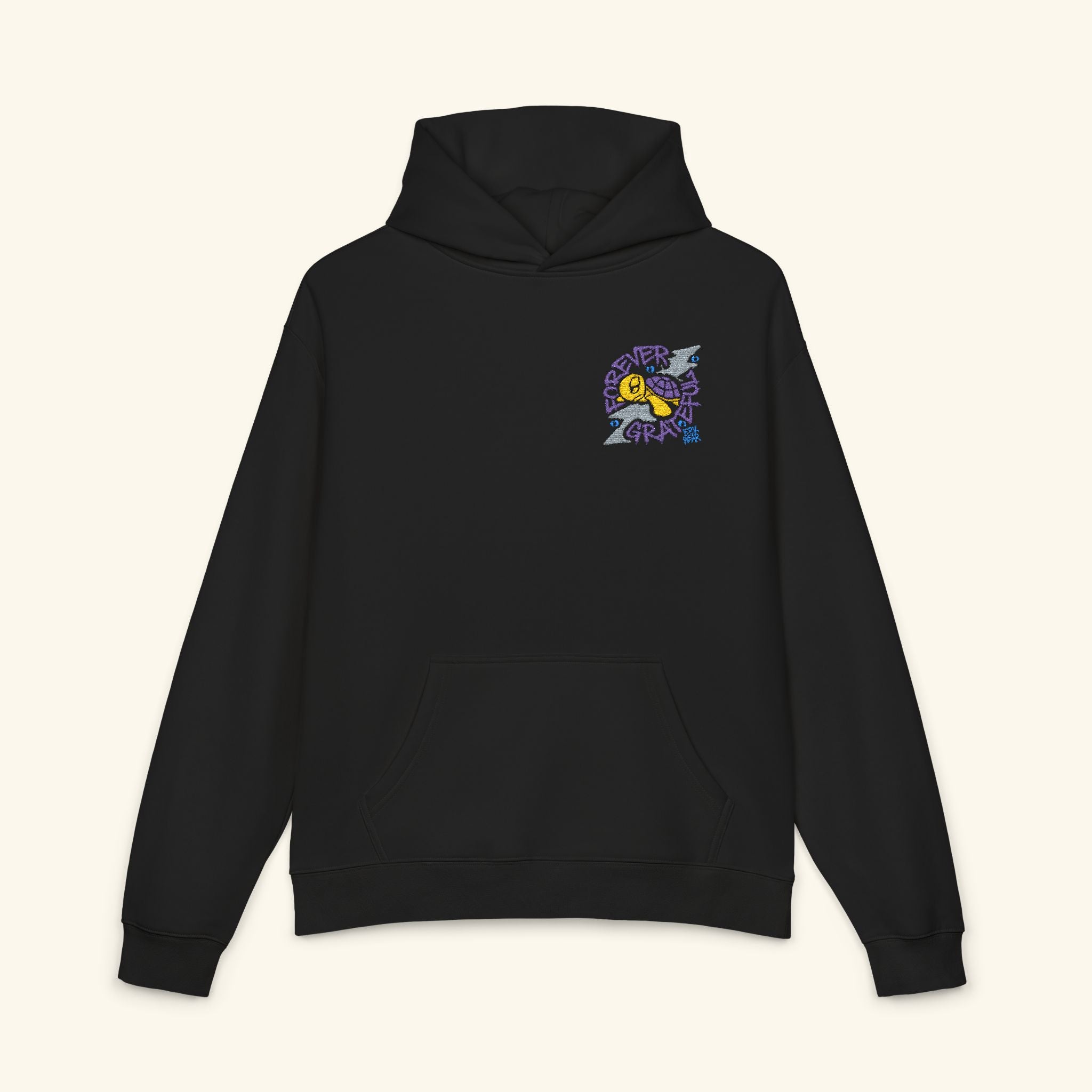 Forever Grateful Slowglow - Campfire Hoodie - Black