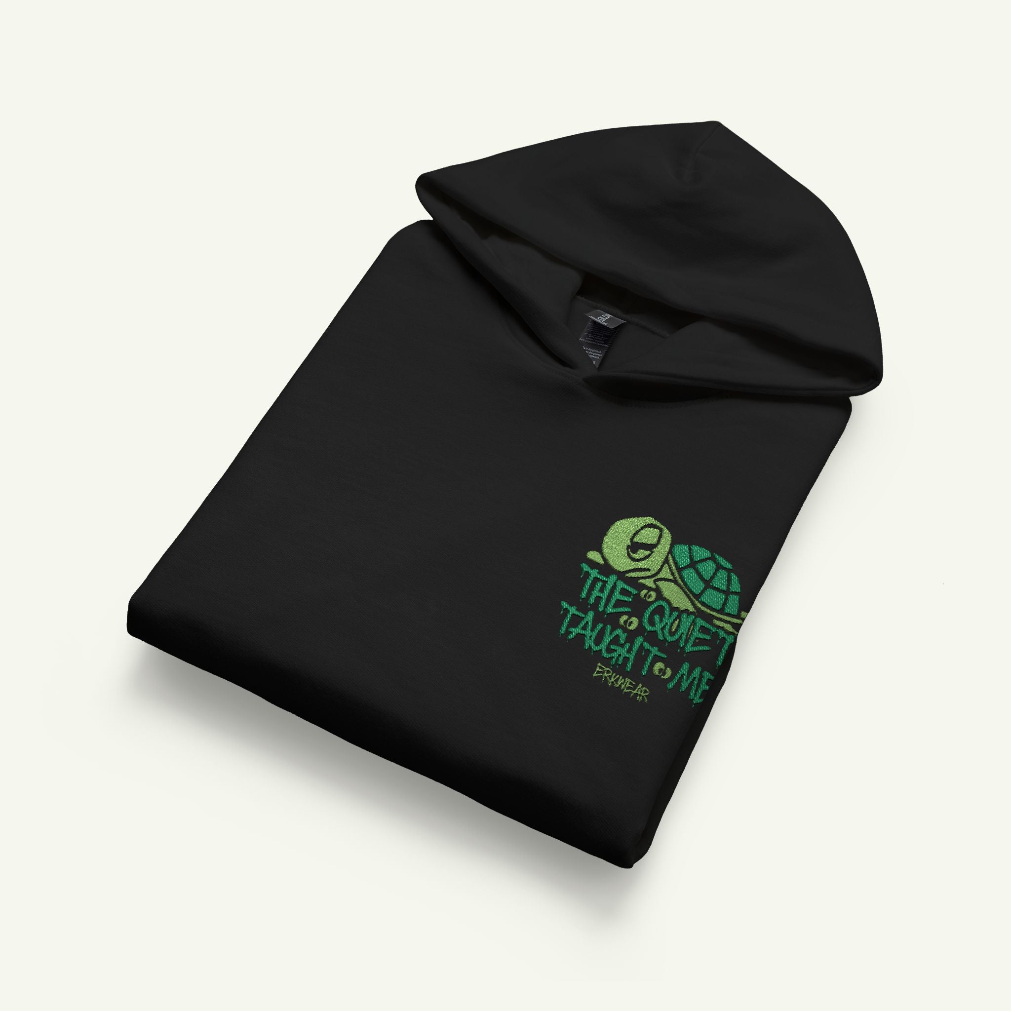 The Quiet Taught Me - Embroidered - Junior Trailblazer Hoodie - Evergreen/Black