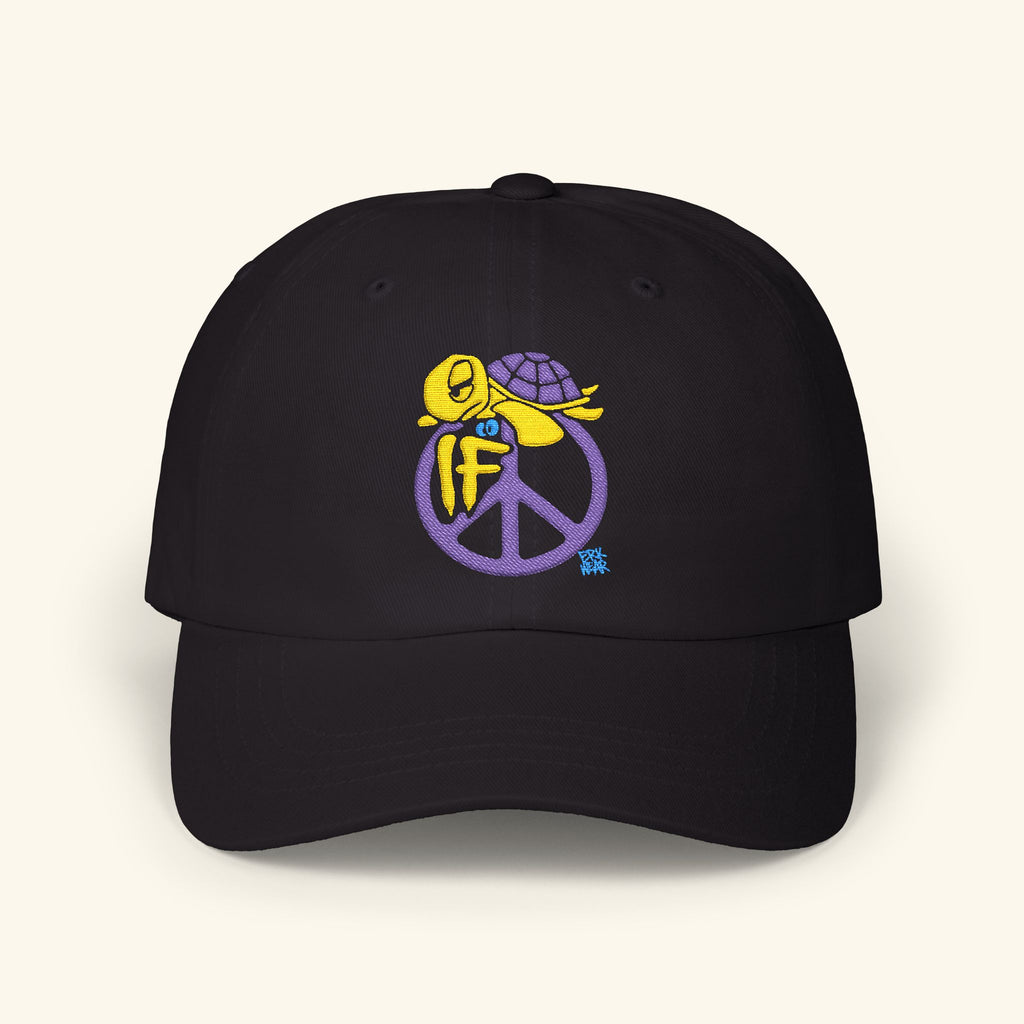 If Peace Slowglow - Classic Dad Hat - Black