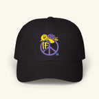 If Peace Slowglow - Classic Dad Hat - Black