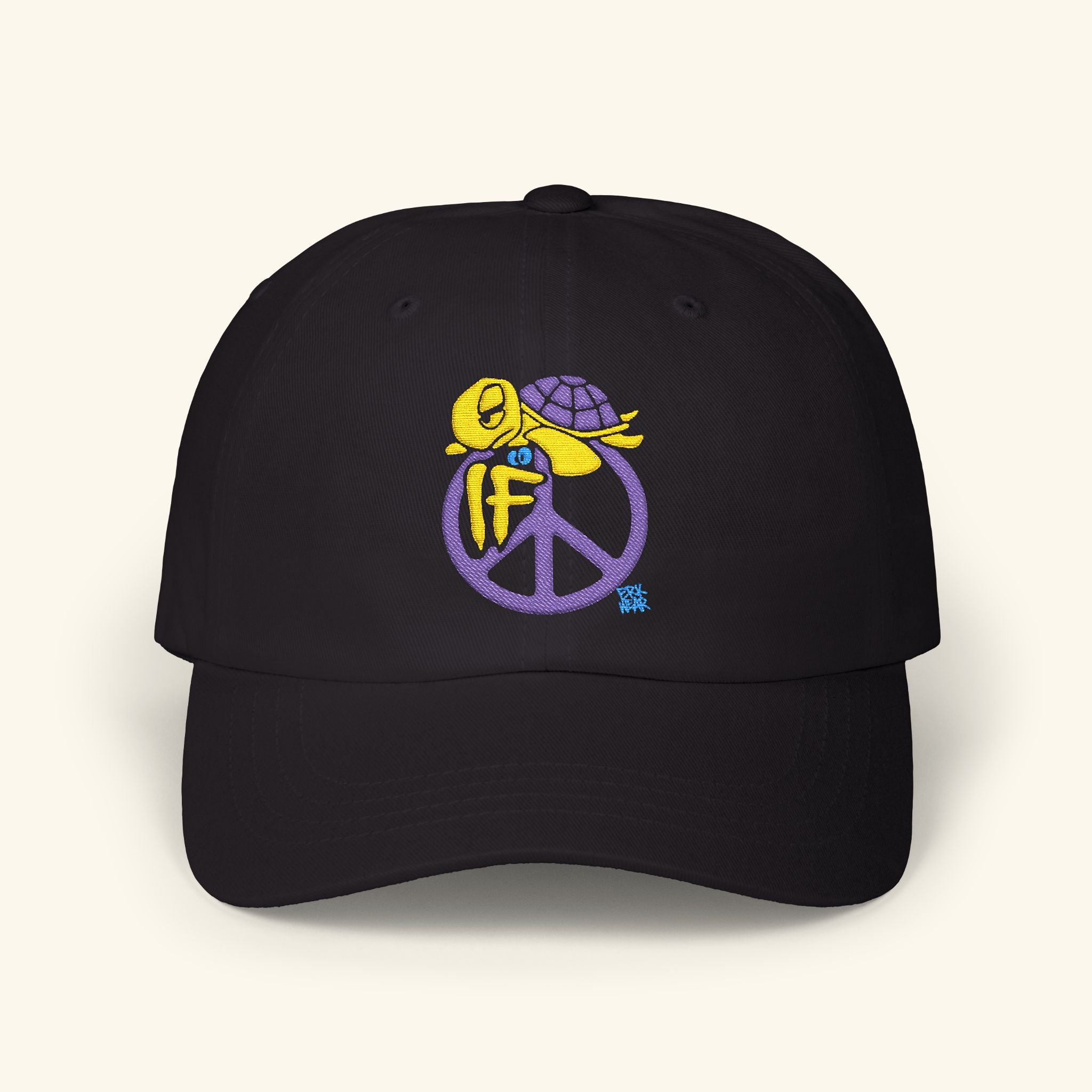 If Peace Slowglow - Classic Dad Hat - Black
