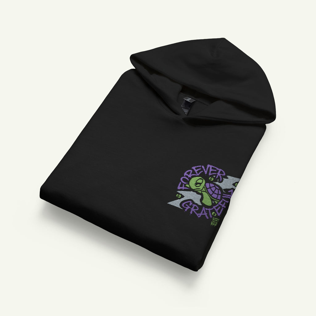 Forever Grateful - Embroidered - Junior Trailblazer Hoodie - Turtleberry/Black
