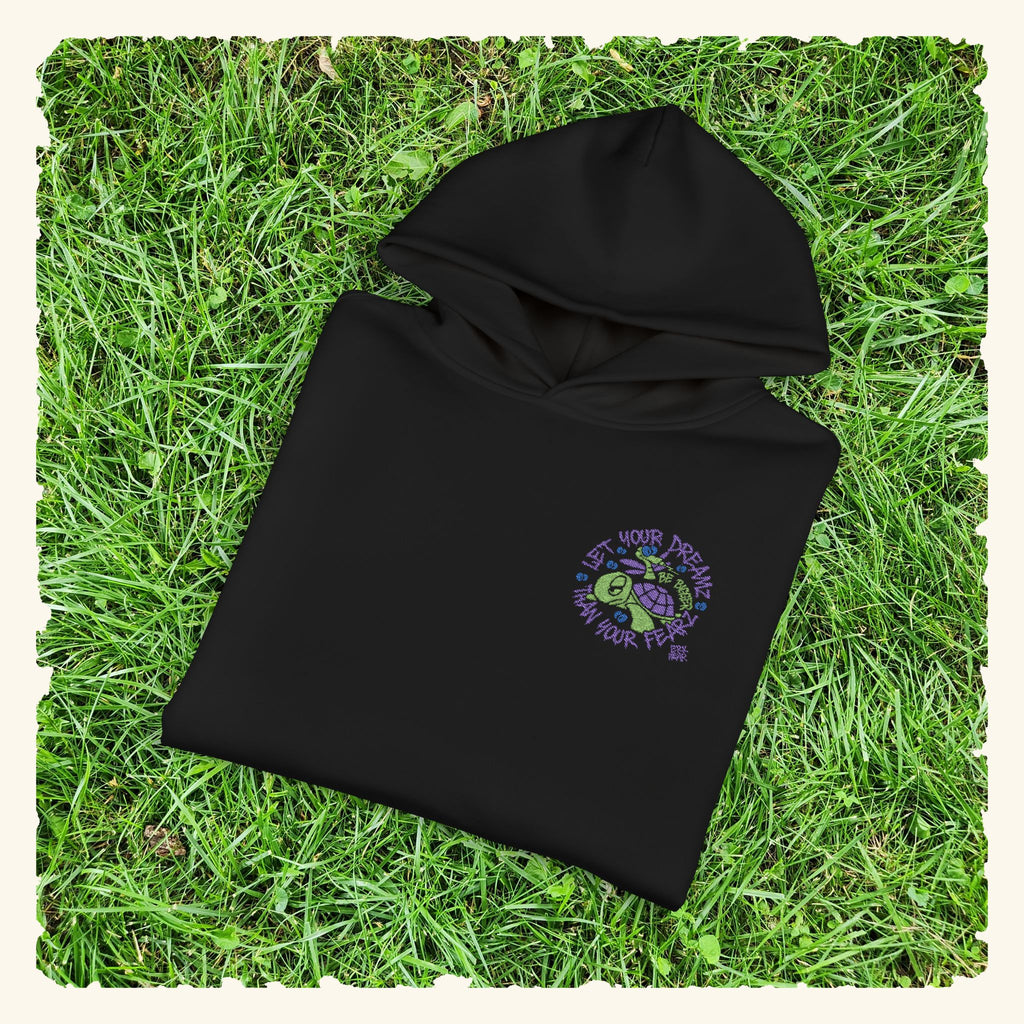 Let Your Dreamz Be Bigger Than Your Fearz Turtleberry - Campfire Hoodie - Black