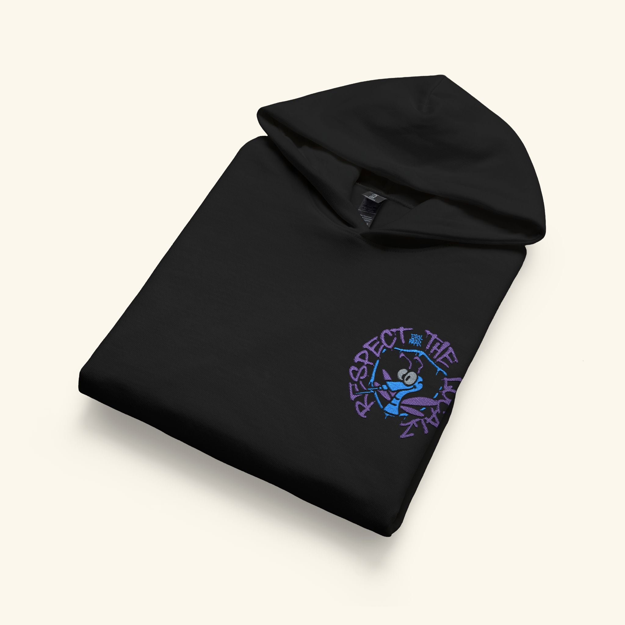 Respect The Localz Blurpleberry - Junior Trailblazer Hoodie - Black