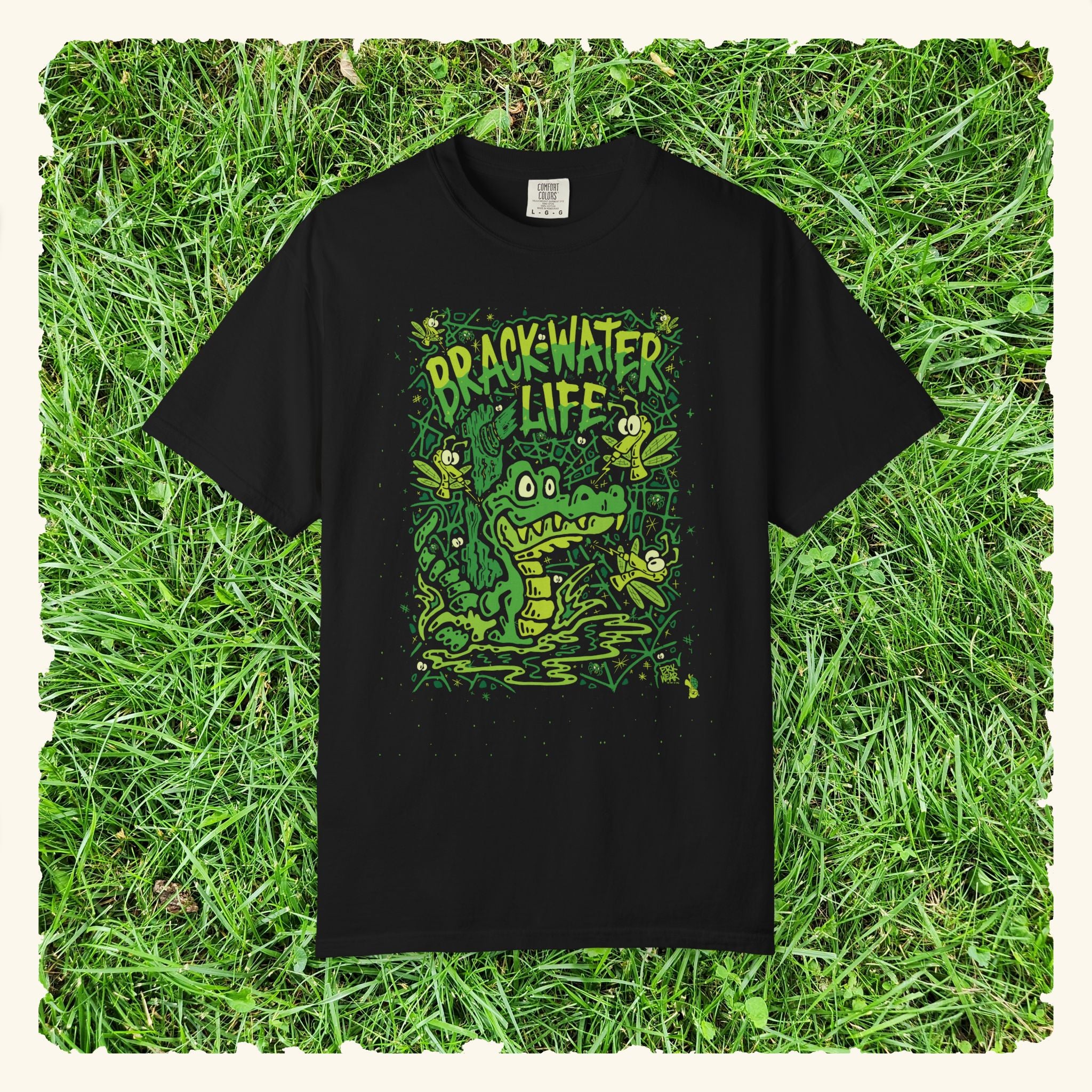 Brackwater Life - Graphic T-Shirt - Black
