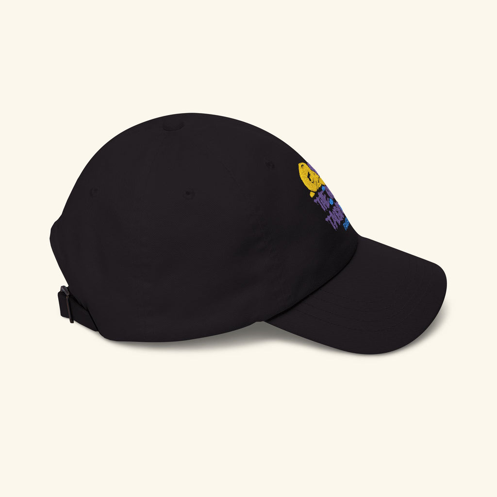The Quiet Taught Me Slowglow - Classic Dad Hat - Black