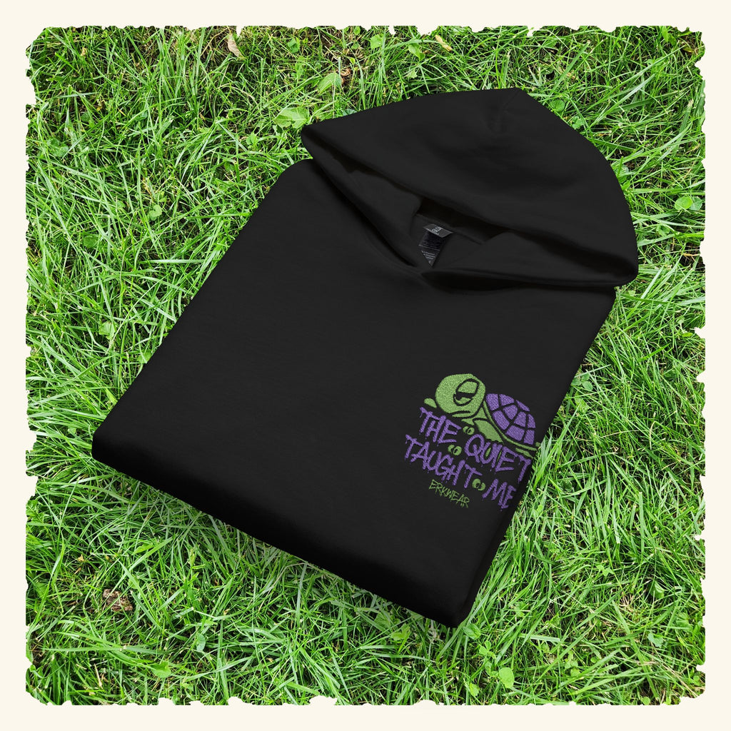 The Quiet Taught Me Turtleberry - Junior Trailblazer Hoodie - Black