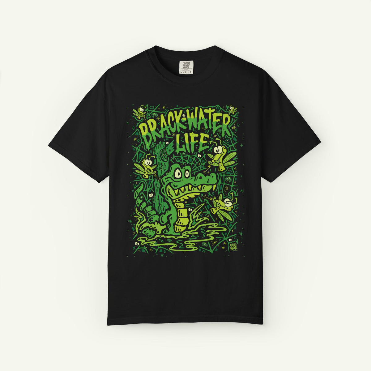 Brackwater Life - Graphic T-Shirt - Black