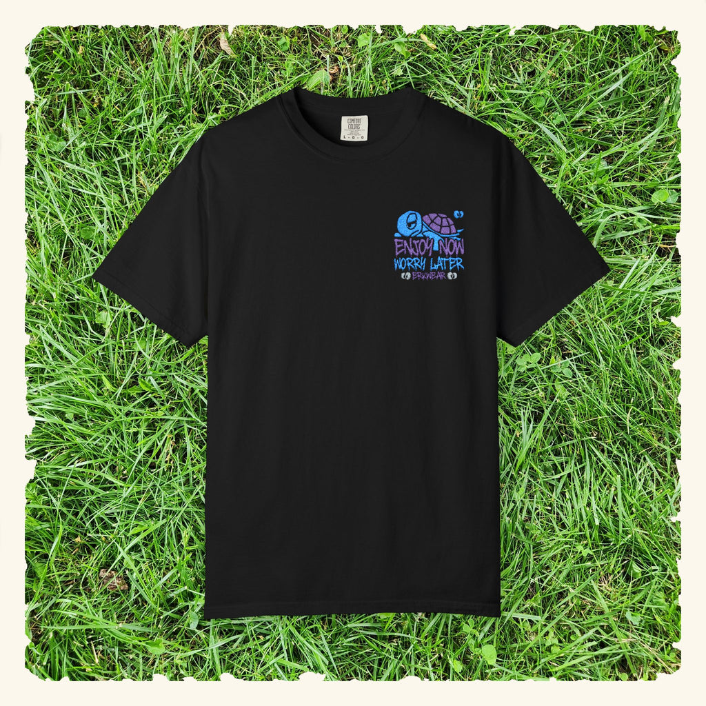 Enjoy Now - Worry Later Blurpleberry - Classic T-shirt - Black