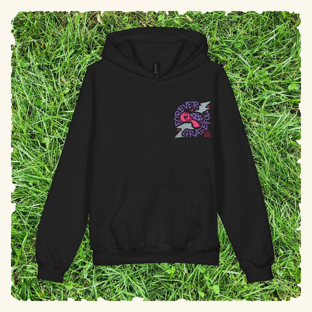 Forever Grateful Wildberry - Junior Trailblazer Hoodie - Black