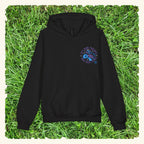 Let Your Dreamz Be Bigger Than Your Fearz Blurpleberry - Junior Trailblazer Hoodie - Black