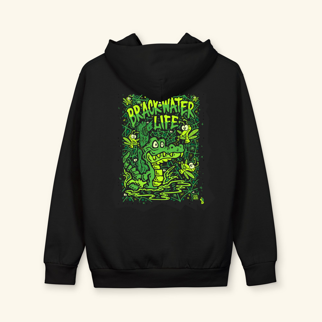 Brackwater Life - Graphic Hoodie - Black
