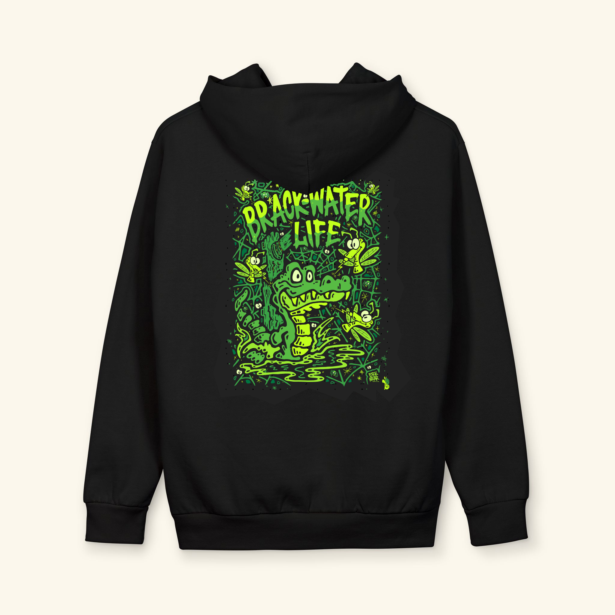 Brackwater Life - Graphic Hoodie - Black