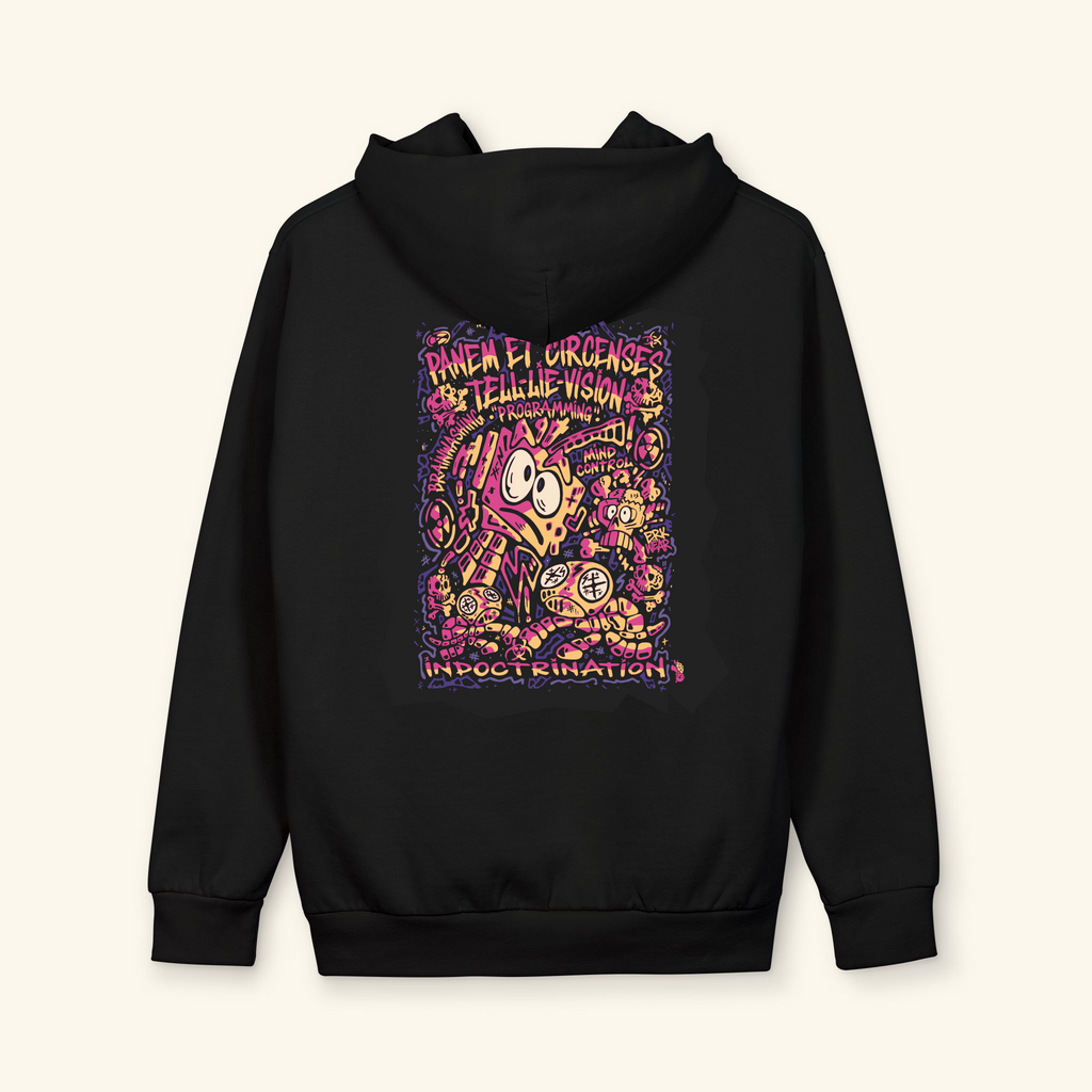 Bread & Circus Crimson - Graphic Hoodie - Black
