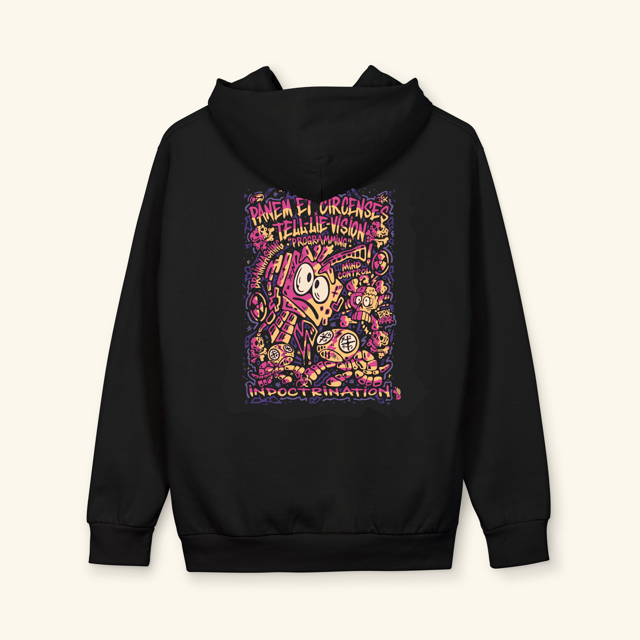 Bread & Circus Crimson - Graphic Hoodie - Black