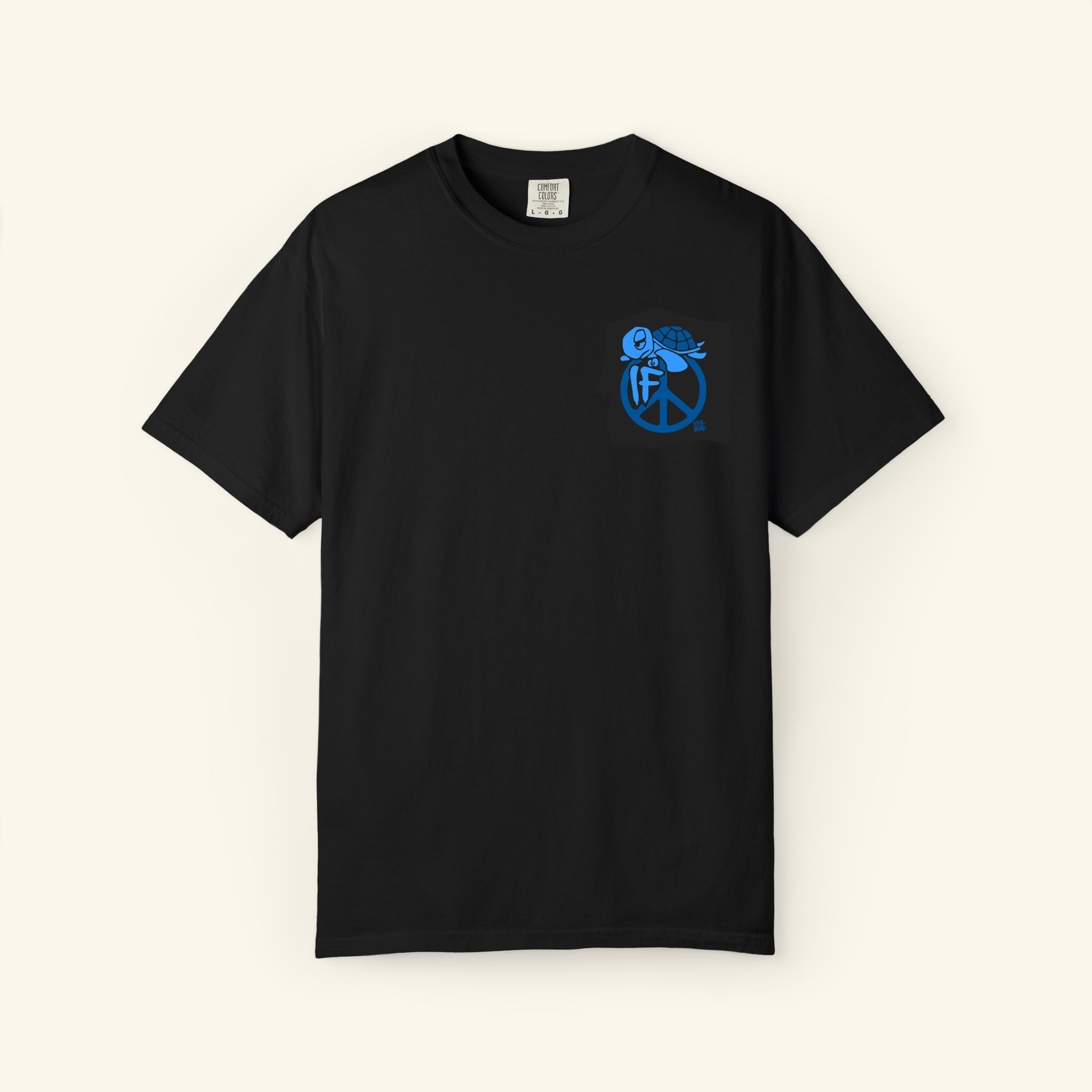 If Peace Ocean - Classic T-shirt - Black